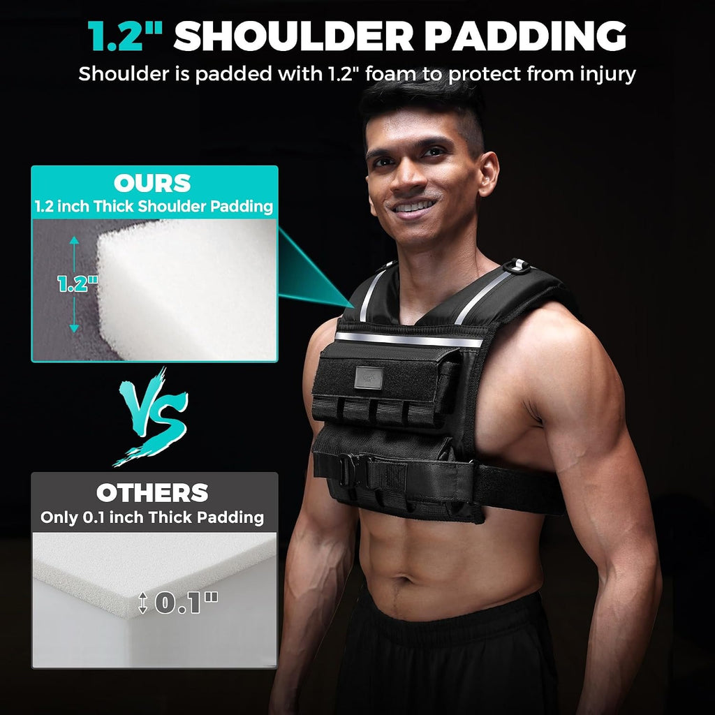 Adjustable Men Weighted Vest 35/45lb