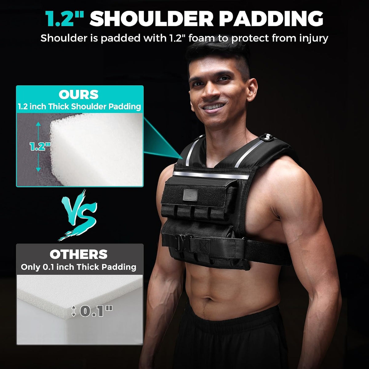 Adjustable Men Weighted Vest 35/45lb