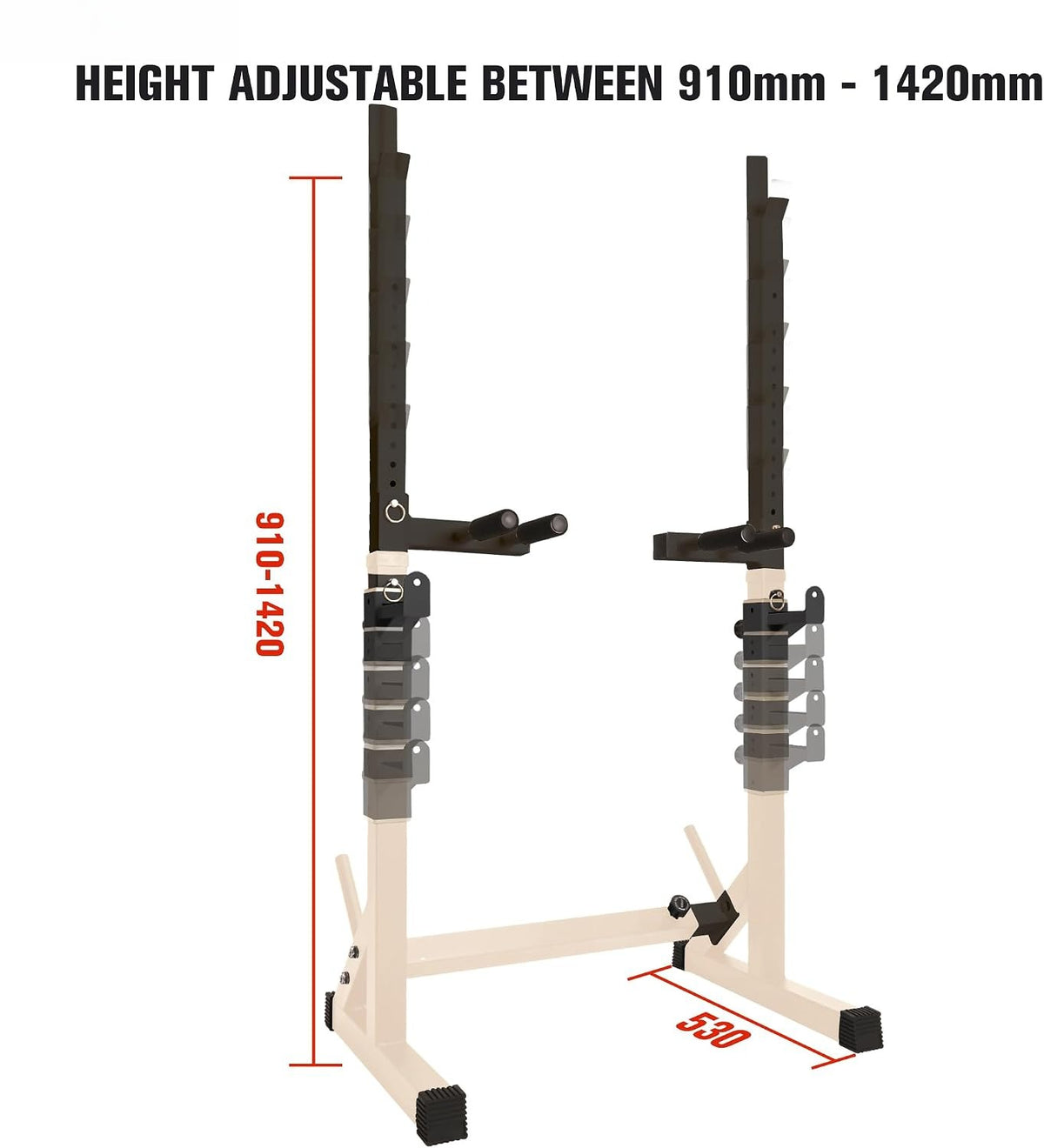 Adjustable Multifunctional Squat Rack 550lbs