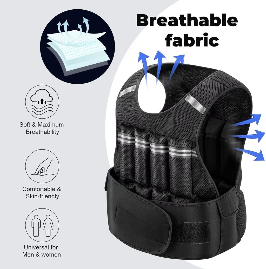 Adjustable Weighted Vest 2–22LB