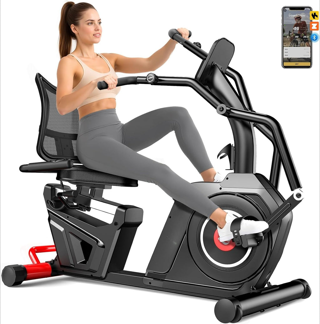 Recumbent Magnetic Exercise Bike 450LBS