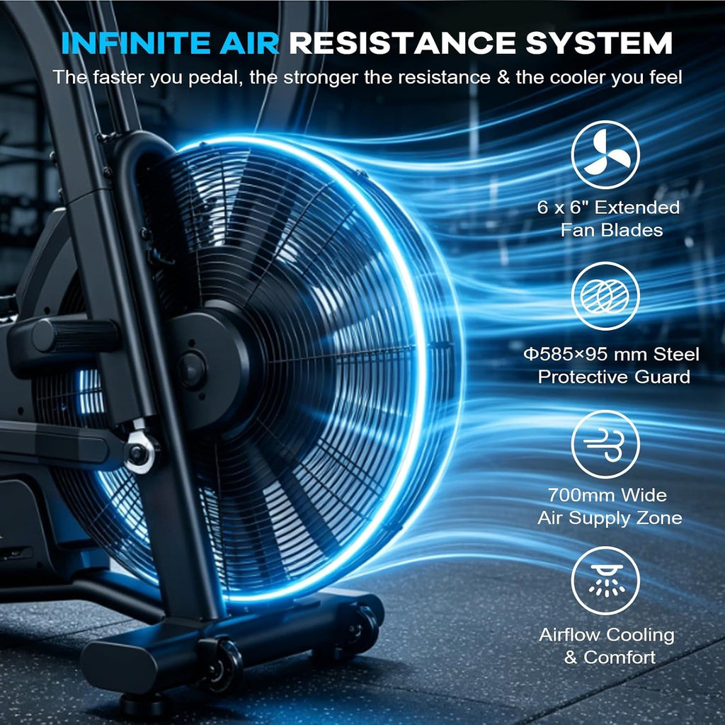 Air Resistance Fan Exercise Bike