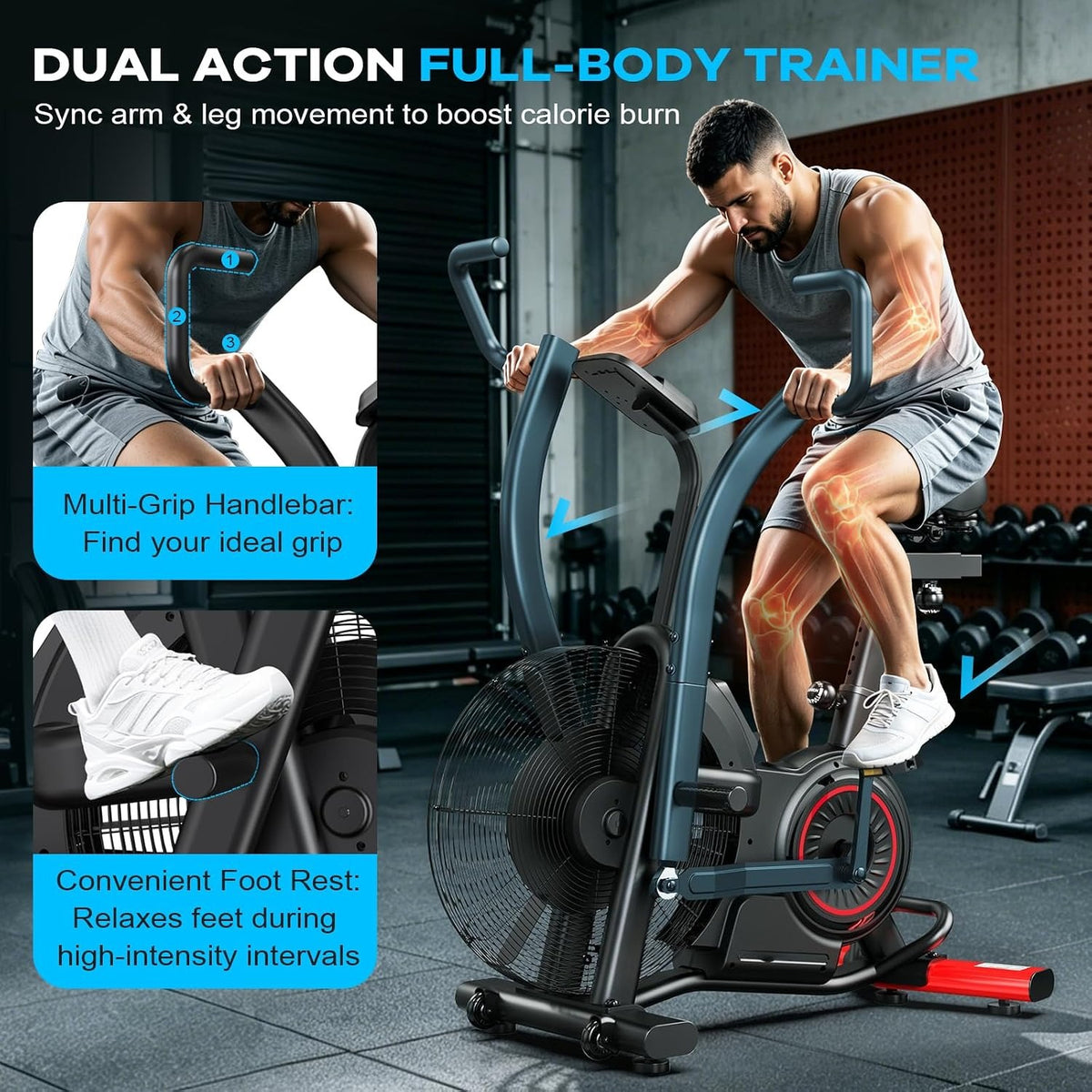 Air Resistance Fan Exercise Bike