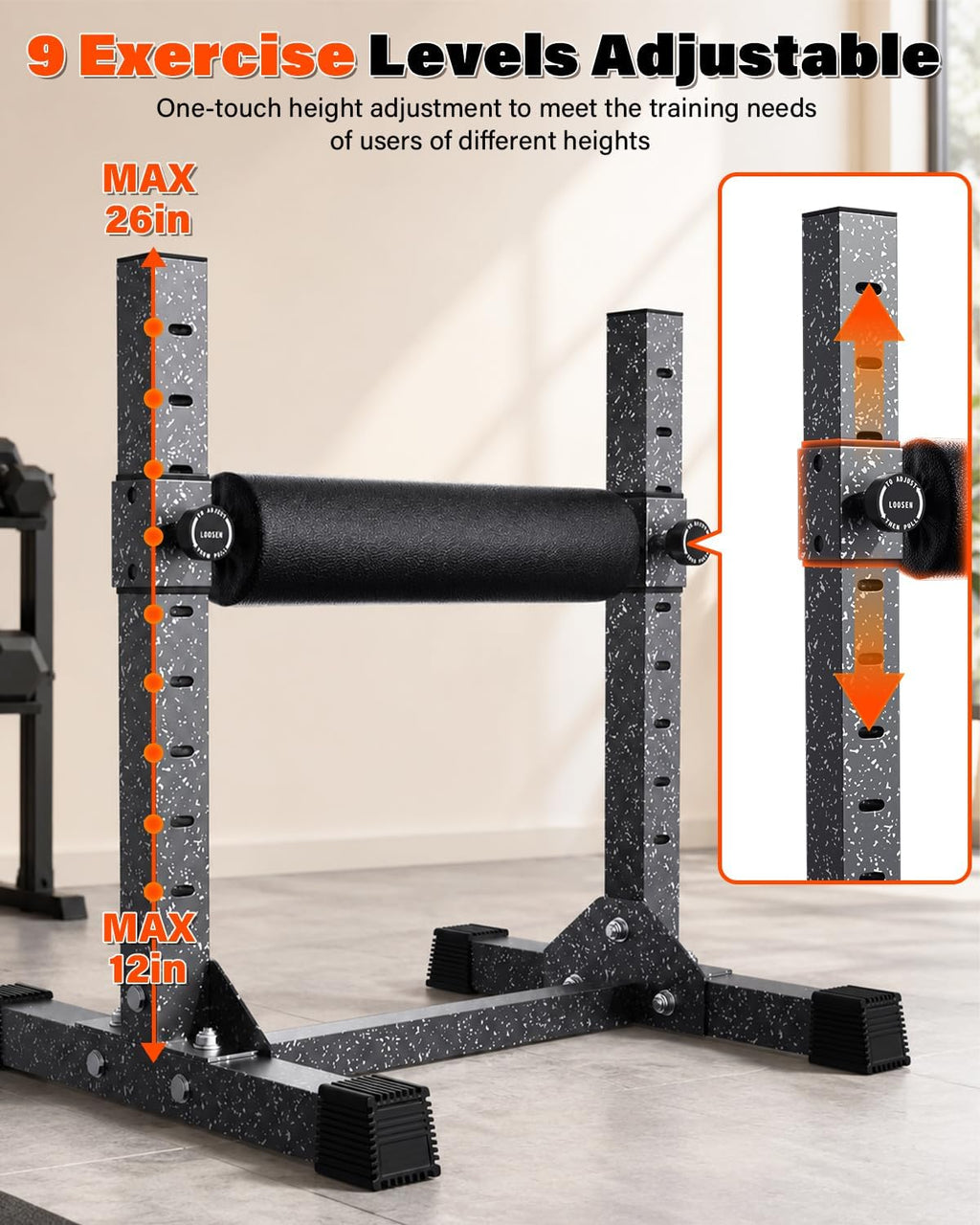 Adjustable Split Squat Stand 500LBS