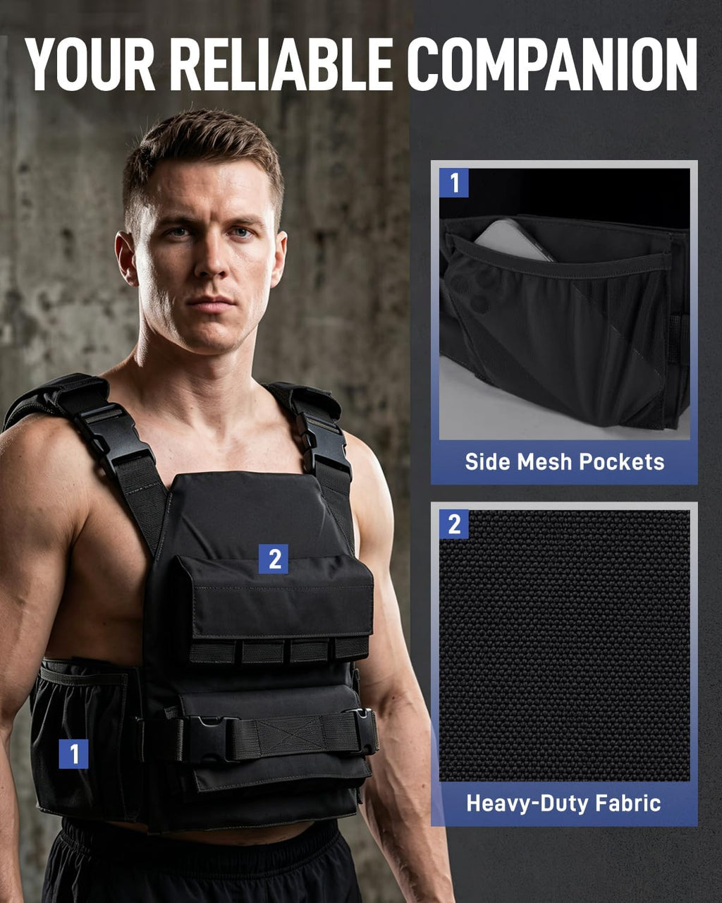 Adjustable Weighted Vest 0-40lb