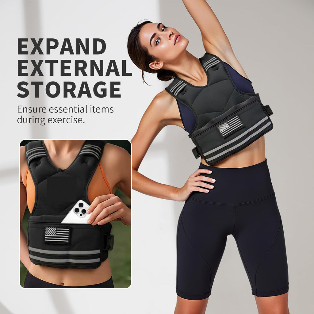 Adjustable Women Weighted Vest 4-20lb