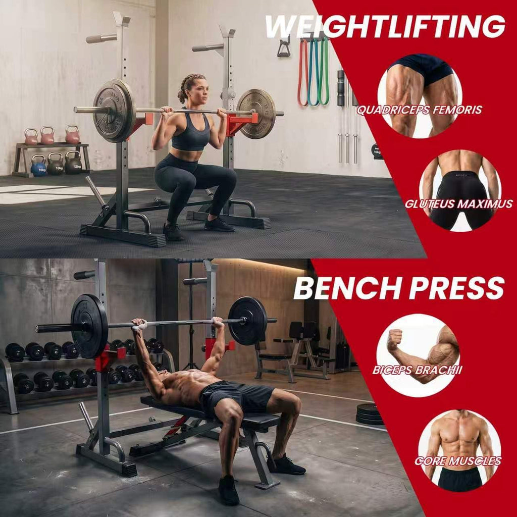 Adjustable Squat Rack 650 LBS