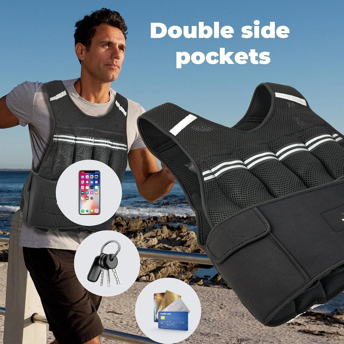 Adjustable Weighted Vest 2–22LB