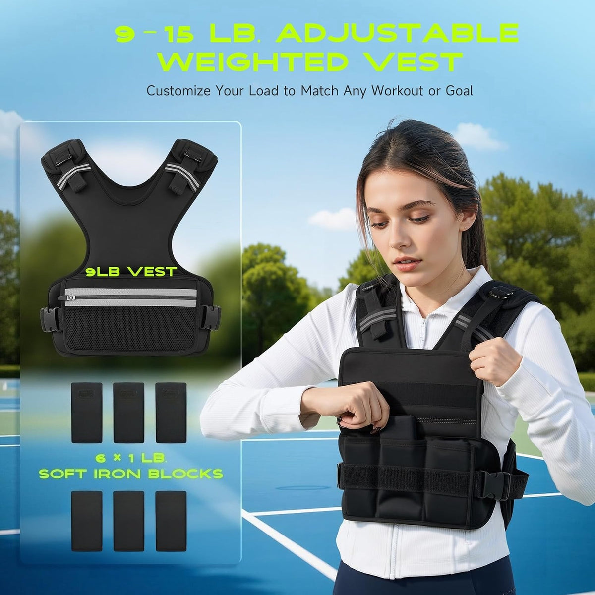 Adjustable Weighted Vest 9-32lb