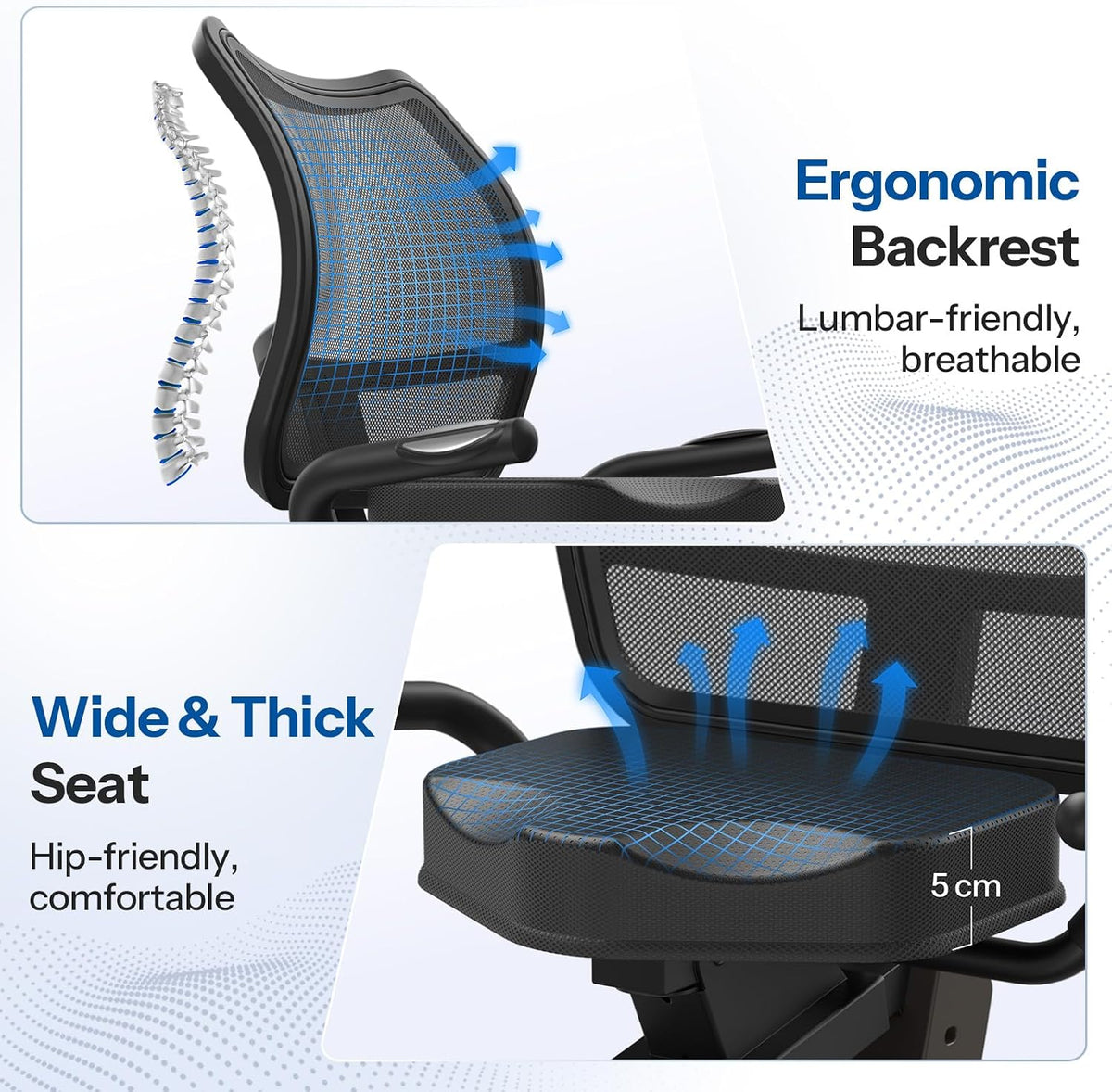 Magnetic Recumbent Bike 400LBS