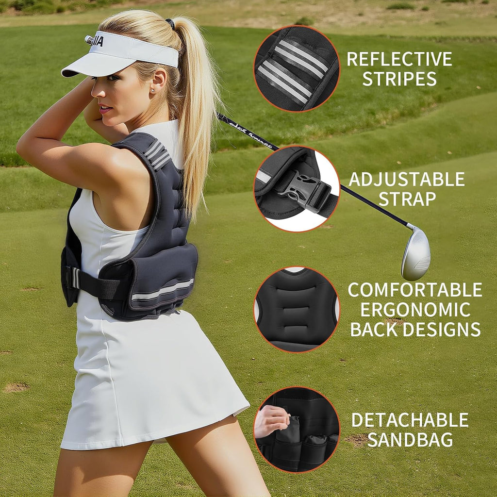 Adjustable Women Weighted Vest 4-20lb