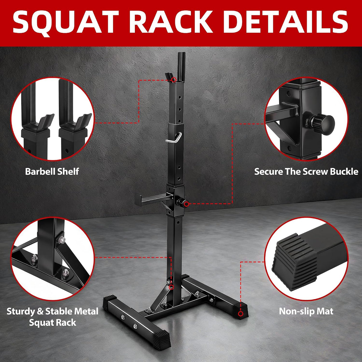Adjustable Squat Rack Pair 550lbs