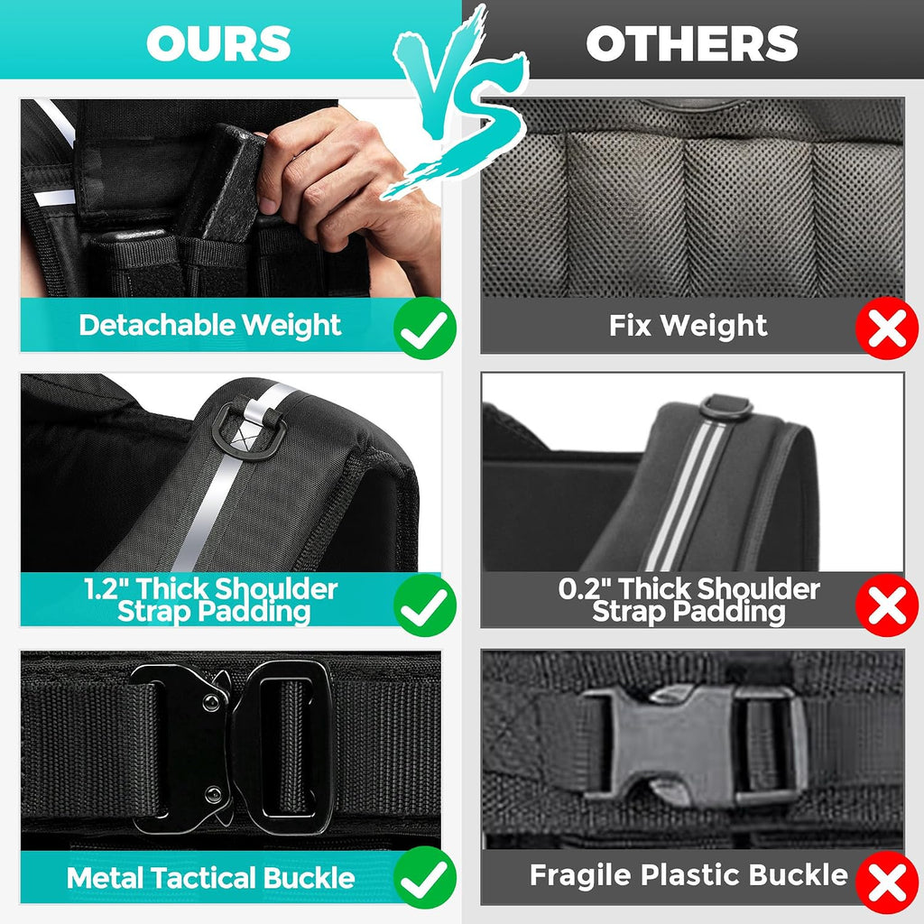 Adjustable Men Weighted Vest 35/45lb