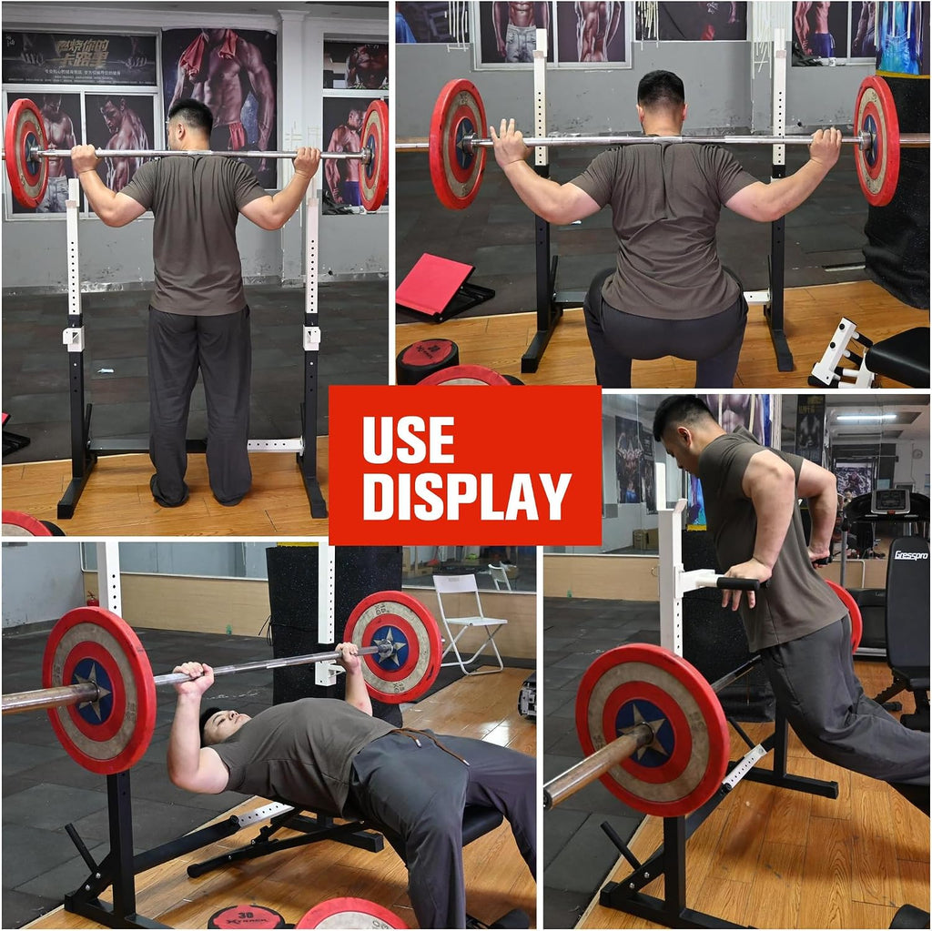 Adjustable Multifunctional Squat Rack 550lbs