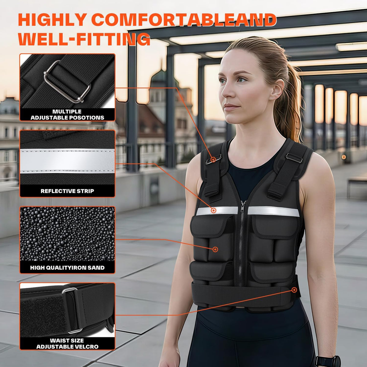Adjustable Weighted Vest 2-42lbs