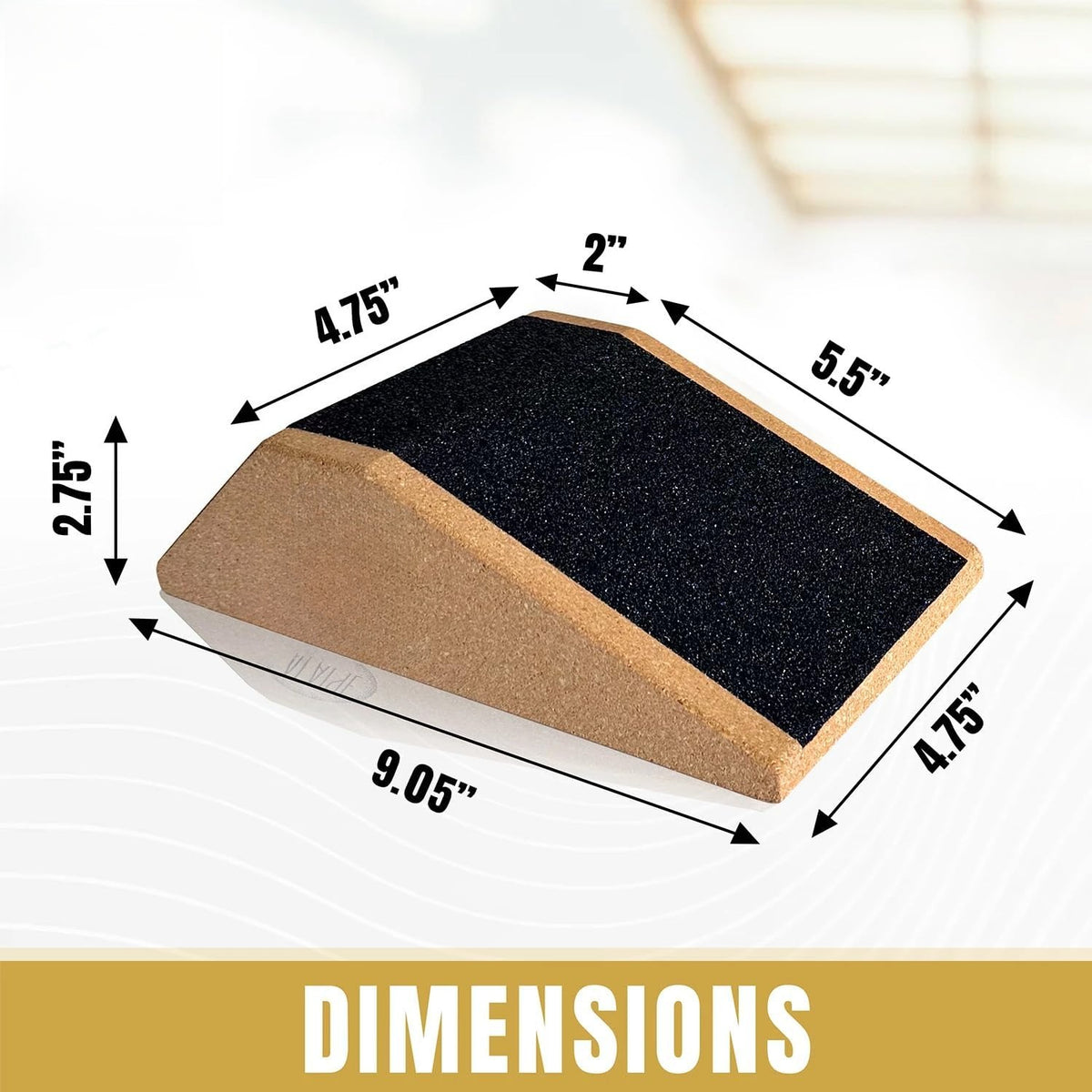 2 Pack Non-Slip Squat Wedge Blocks