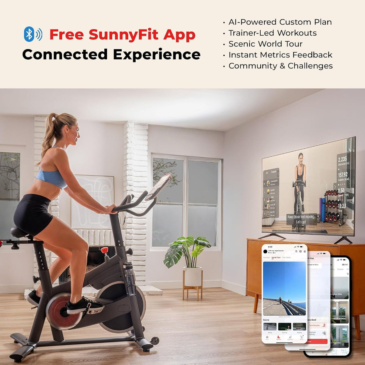 Magnetic Stationary Bike 40LB Flywheel
