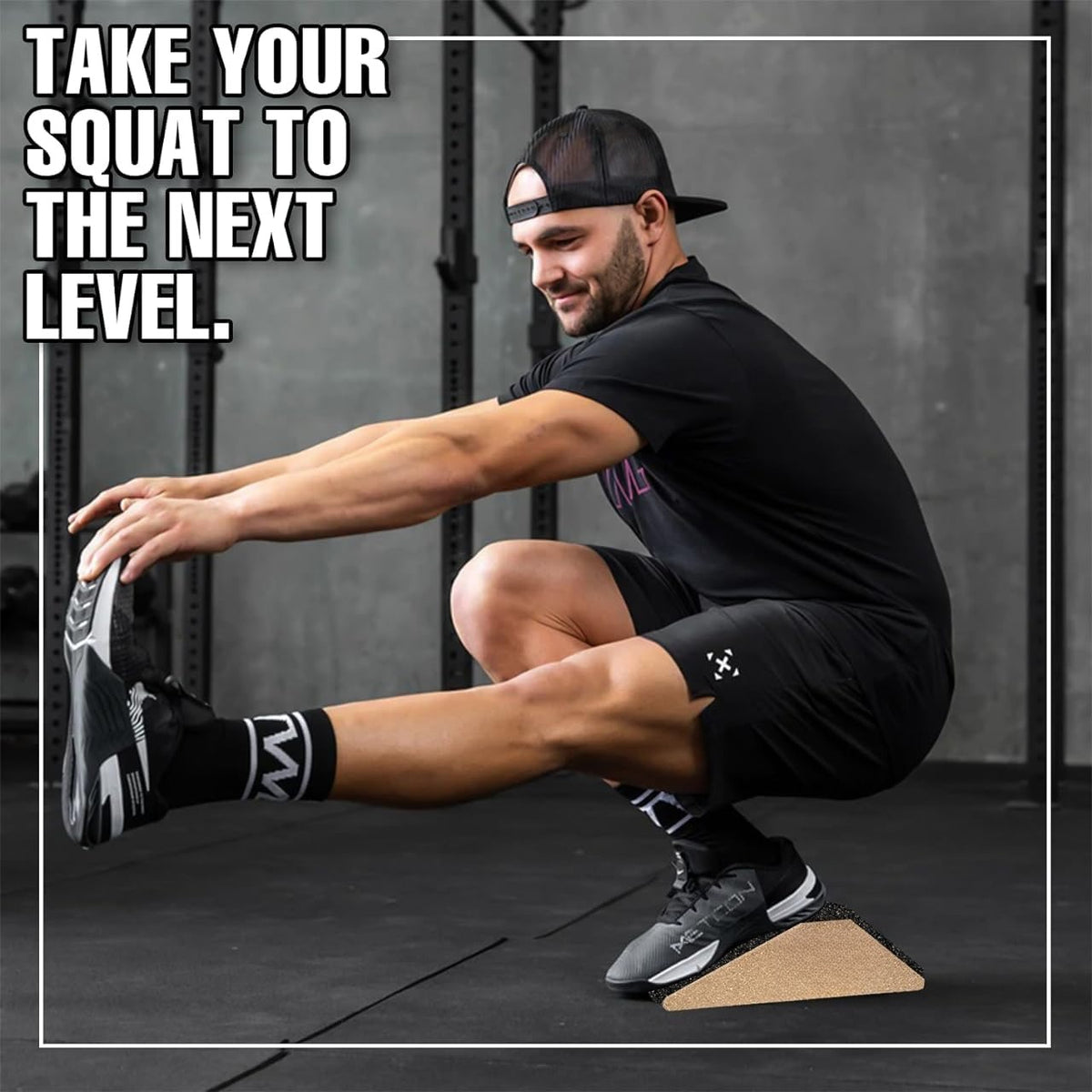 2 Pack Non-Slip Squat Wedge Blocks