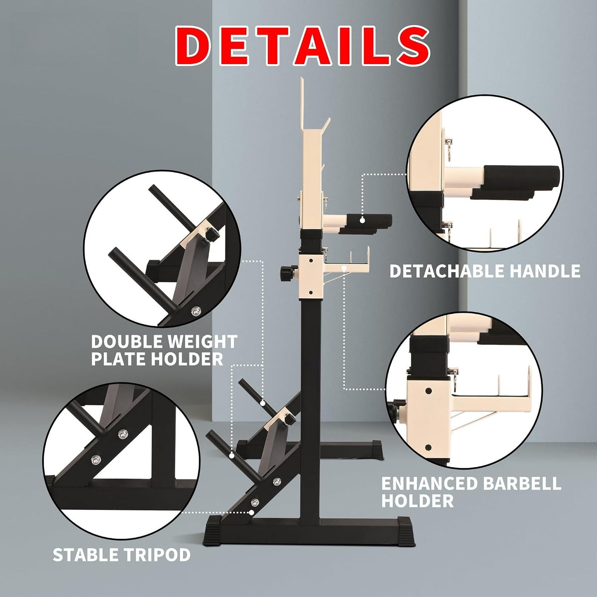 Adjustable Multifunctional Squat Rack 550lbs