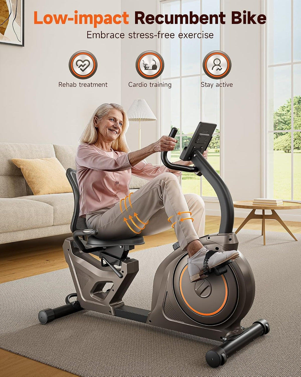Smart Recumbent Bike 400LBS