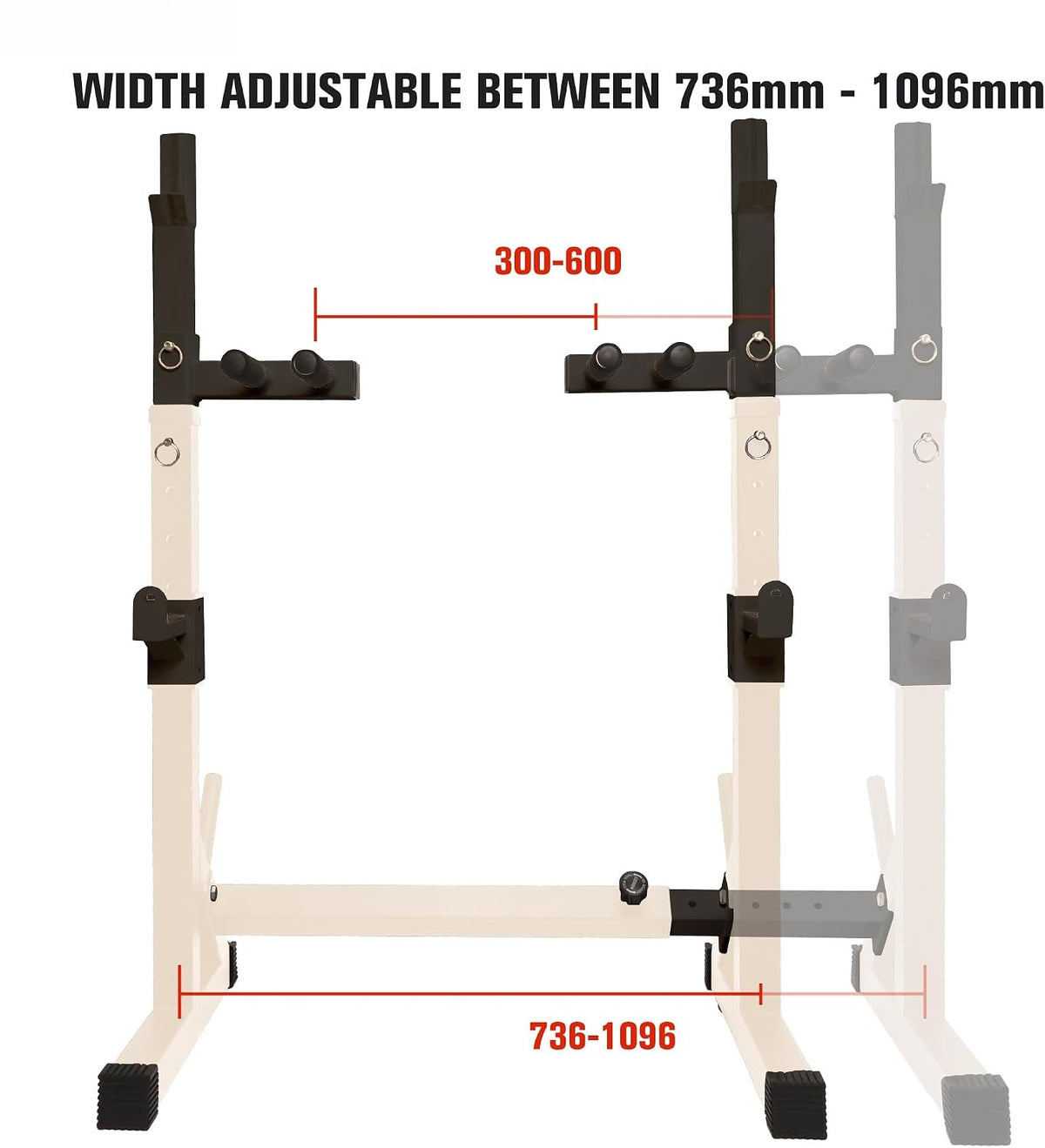 Adjustable Multifunctional Squat Rack 550lbs